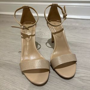 Aldo nude strappy sandal heels